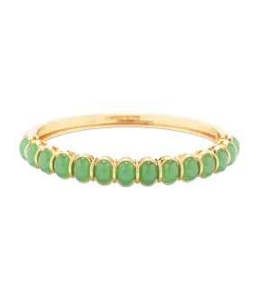 Lillian Bangle Bracelet in Green